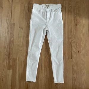 Madewell 11" High Rise Skinny Jeans with Raw Hem